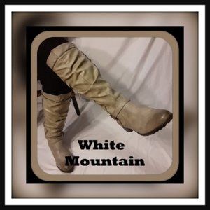 White Mountain Antique Gray Knee High Boots 9.5
